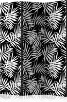 Kamerscherm - Scheidingswand - Vouwscherm - Black and White Jungle [Room Dividers] 135x172 - Artgeist Vouwscherm