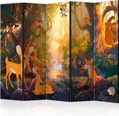 Kamerscherm - Scheidingswand - Vouwscherm - Animals in the Forest II [Room Dividers] 225x172 - Artgeist Vouwscherm