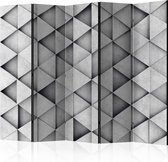 Kamerscherm - Scheidingswand - Vouwscherm - Grey Triangles II [Room Dividers] 225x172 - Artgeist Vouwscherm