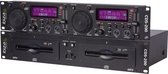 IBIZA SOUND 15-2211 Dubbele CD / USB-drive met klittenband - zwart
