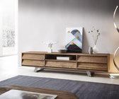 TV-meubel Eloi natuur 200x40x45 cm teakhouten Tv-meubel