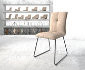 Stoel Maddy-Flex slipframe zwart vintage suede-look beige