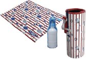 Croci koel kit met mat / drinkfles / koelhouder fles