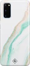 Samsung S20 rondom bedrukt hoesje - Sweet marble | Samsung Galaxy S20 case | Hardcase backcover zwart