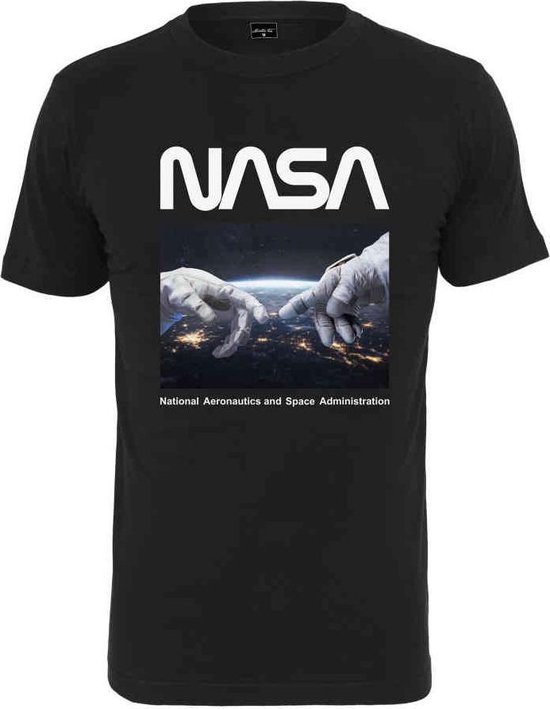 Urban Classics NASA - NASA Astronaut Hands Heren T-shirt - XS - Zwart