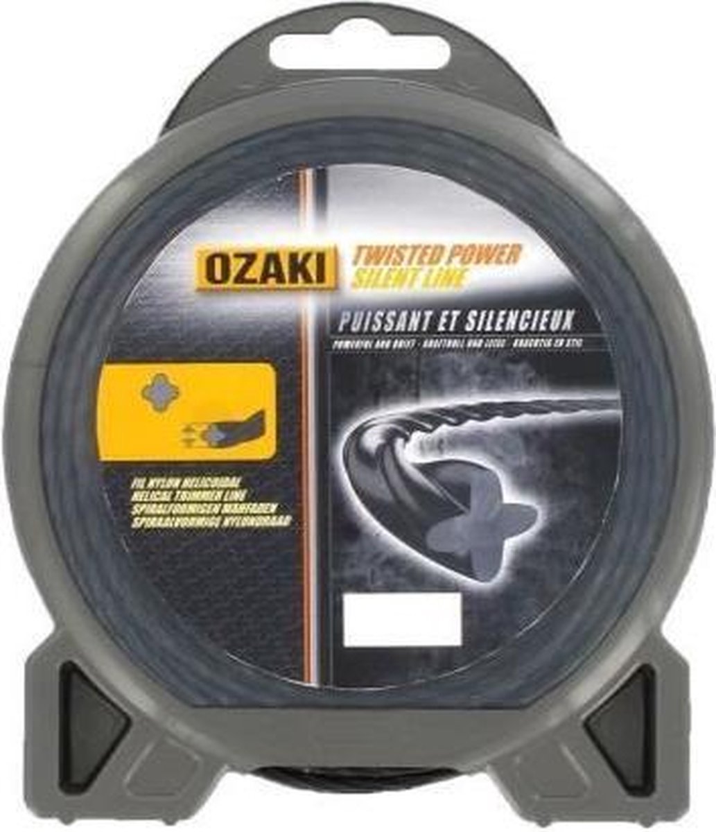 PRAKTISCHE TUIN OZAKI PREMIUM spiraalvormig nylon garen voor bosmaaier - Ø 3 mm - L 15 m