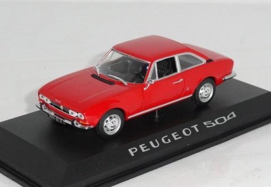 Norev 1/43 Peugeot 504 Coupé 1969 – Rouge – Miniature Métal – Collection