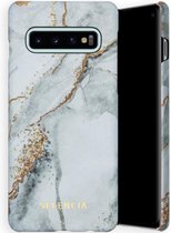 Selencia Maya Fashion Backcover Samsung Galaxy S10 hoesje - Marble Stone