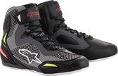 Alpinestars Faster-3 Rideknit Black Gray Red Yellow Fluo Motorcycle Shoes 12.5