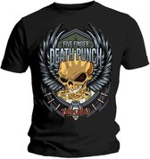 Five Finger Death Punch Heren Tshirt -S- Trouble Zwart