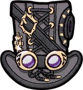 Grindstore Patch Steampunk Top Hat Multicolours