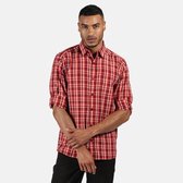 Regatta - Men's Mindano III Long Sleeved Checked Shirt - Outdoorshirt - Mannen - Maat XXL - Rood