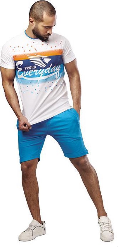 Embrator homme Home Suit / Summer Set Proud Everyday blanc / turquoise taille XL