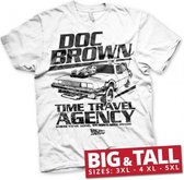 BACK TO THE FUTURE - T-Shirt Big & Tall - Doc Brown Time Agency (5XL)