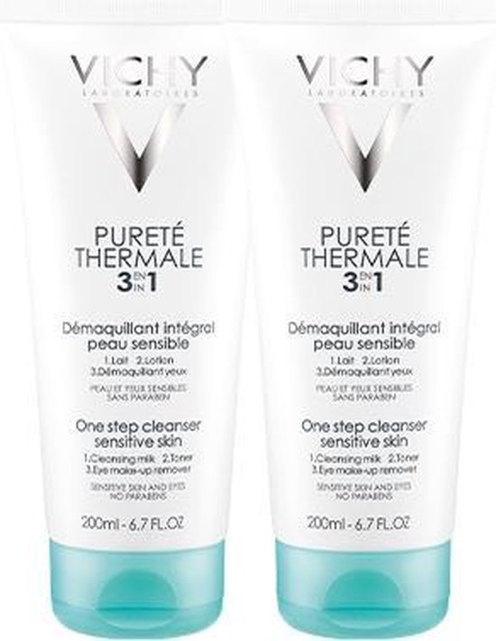 borst Port jungle Vichy Pureté Thermale 3-in-1 Reinigingslotion - 2 x 200 ml - Make-up  Verwijdering | bol.com