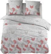 Snoozing Petra - Dekbedovertrek - Lits-jumeaux - 240x200/220 cm + 2 kussenslopen 60x70 cm - Taupe