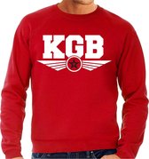 KGB agent verkleed sweater / trui rood voor heren - geheim agent - verkleed kostuum / verkleedkleding S