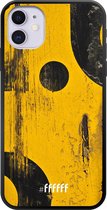 iPhone 11 Hoesje TPU Case - Black And Yellow #ffffff