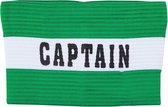 Precision Aanvoerdersband Captain Junior Polyester Groen/wit Mt S