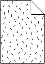 Proefstaal ESTAhome behangpapier grafisch motief zwart wit - 139064 - 26,5 x 21 cm