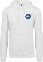 Urban Classics NASA Hoodie/trui -XS- NASA Insignia Logo EMB Wit