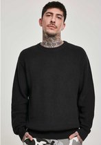 Urban Classics Sweater/trui -S- Cardigan Stitch Zwart
