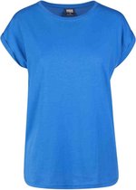 Urban Classics Dames Tshirt -M- Extended shoulder Blauw