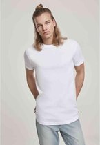 Urban Classics Heren Tshirt -XL- Short Shaped Turn Up Wit