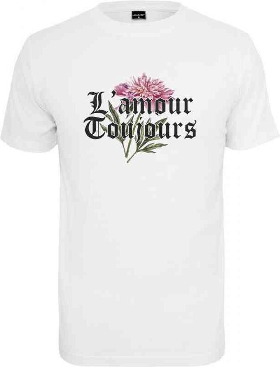 Urban Classics Heren Tshirt -2XL- Mister Tee L´Amour Toujous Wit