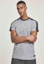 Urban Classics Heren Tshirt -L- Shoulder Panel Tech Grijs