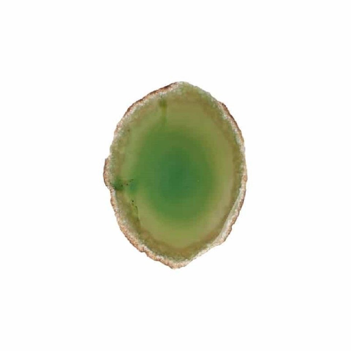 Groene Agaatschijf Middel (10 – 15 cm)