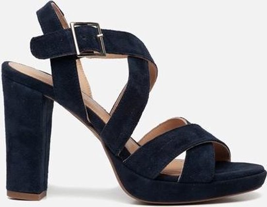 Tamaris Tamaris sandaal hoge hak blauw suede online kopen.