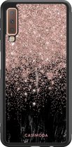 Samsung A7 2018 hoesje - Marmer twist | Samsung Galaxy A7 (2018) case | Hardcase backcover zwart