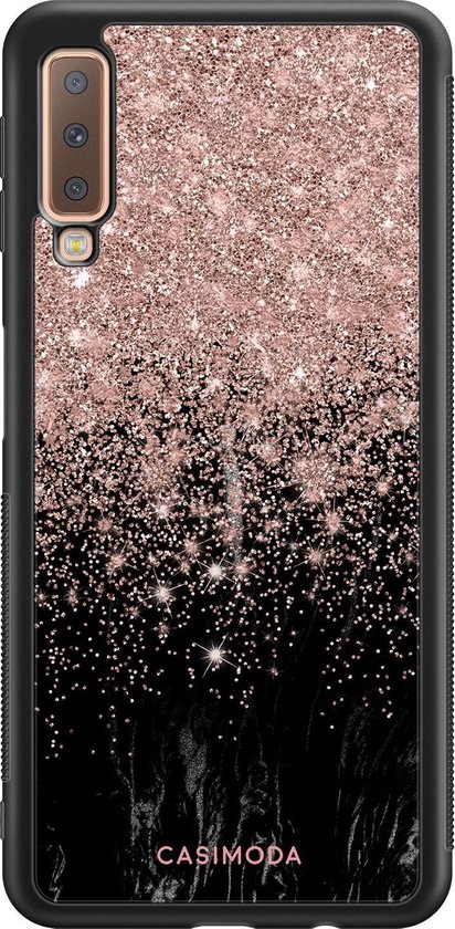 Casimoda Telefoonhoesje - Back Cover - Geschikt Voor Samsung A7 (2018) Zwart |