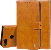 Voor Geschikt voor Xiaomi Mi A1 & 5X Business Style Oil Wax Texture Horizontal Flip Leather Case met houder & kaartsleuven & Wallet & Lanyard (geel)