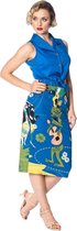 Dancing Days - TIKI NIGHTS FRONT Mouwloze top - XL - Blauw