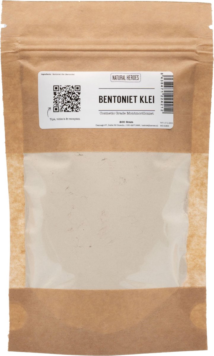 Goedkoopste Natural Heroes - Bentoniet Klei (Cosmetic Grade) 500 gram