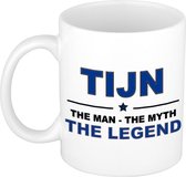 Tijn The man, The myth the legend cadeau koffie mok / thee beker 300 ml