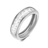Twice As Nice Ring in zilver, eternity, 8 zircons 50
