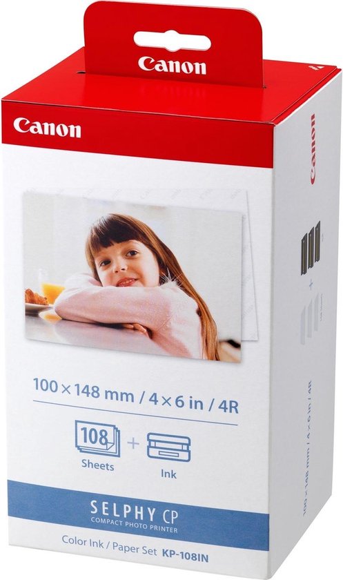 Canon KP-108IN - Cartouches d'encre Couleur + Papier photo