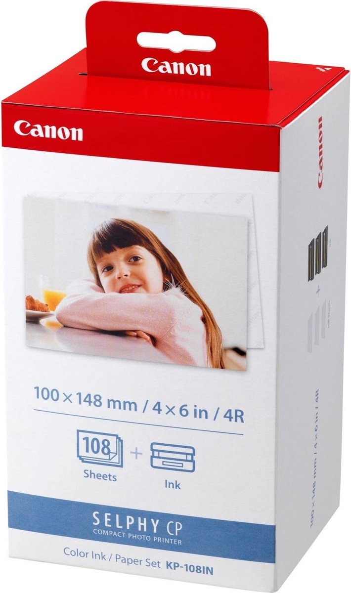 Canon KP-108IN - Inktcartridges Kleur + Fotopapier