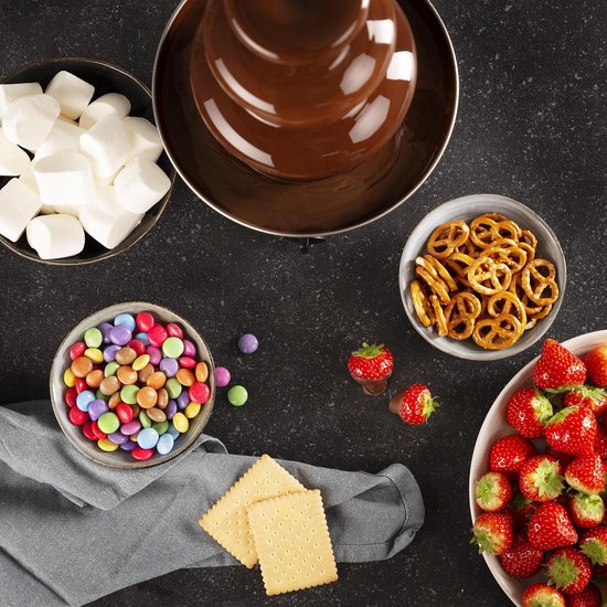 Princess 292998 Chocoladefontein XL - Chocolade fondue - 3 Lagen - Warmhoudfunctie — afbeelding 4