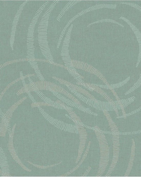 postkantoor kiespijn baseren Merino dessin groen behang (vliesbehang, groen) | bol.com