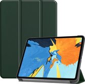 Hoes Geschikt voor iPad Pro 2020 (11 inch) Hoes Luxe Hoesje Book Case - Hoesje Geschikt voor iPad Pro 11 inch (2020) Hoes Cover - Donkergroen