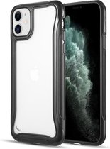 verstevigde bumper case geschikt voor Apple iPhone 11 - zwart met Privacy Glas