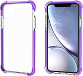 Bumper shock case geschikt voor Apple iPhone 11 - paars met Privacy Glas