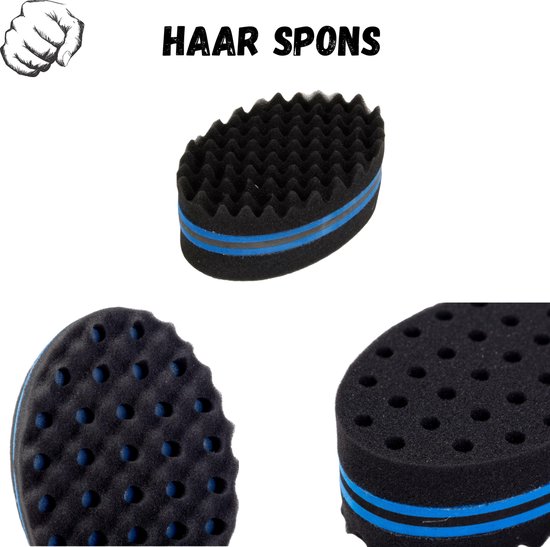 KamAfro haar afro doek Afro kamHaar Spons Afro Hair Sponge