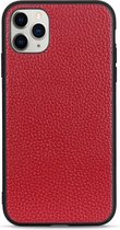 Voor iPhone 11 Pro Litchi Texture lederen opvouwbare beschermhoes (rood)