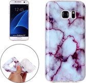 Voor Galaxy S7 / G930 Purple Marbling Pattern Soft TPU Protective Back Cover Case