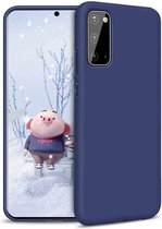 silicone case geschikt voor Samsung Galaxy A41 - blauw